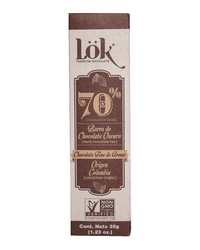 Dark Chocolate Bar | 70% Cacao | 35g