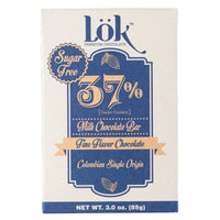 Vollmilchschokolade | 37 % Kakao | Zuckerfrei | 85 g