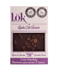 Dark Chocolate Bar with Coffee Beans | 70% Cacao | 85g