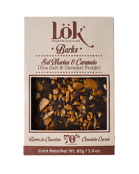 Dark Chocolate Bar with Caramel and Sea Salt | 70% Cacao | 85g