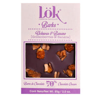 Dark Chocolate Bar with Banana and Physalis | 70% Cacao | 85g