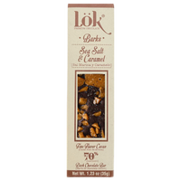 Dark Chocolate Bar with Sea Salt & Caramel | 70% Cacao | 35g