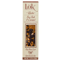 70% Dunkle Schokolade mit Sea Salt & Caramel (35g) – Vegan