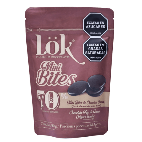 Dark Chocolate Mini Bites | 70% Cacao | 90g - Lök Foods Austria