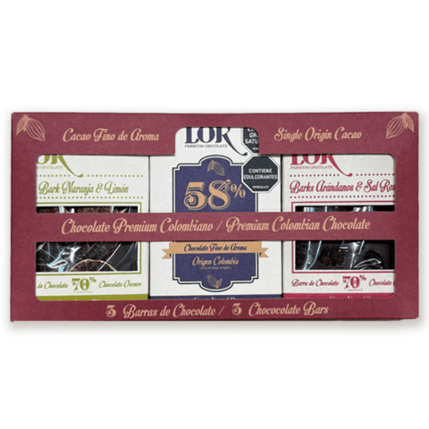 Gift Box of 3 Luxury Chocolate Bars - Lök Foods Austria